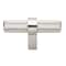 Gliderite Hardware 2-1/4 in. Knurled Steel Cabinet T-Bar Knob - 8002-T-SS 8002-T-SS-1 - alternate 1